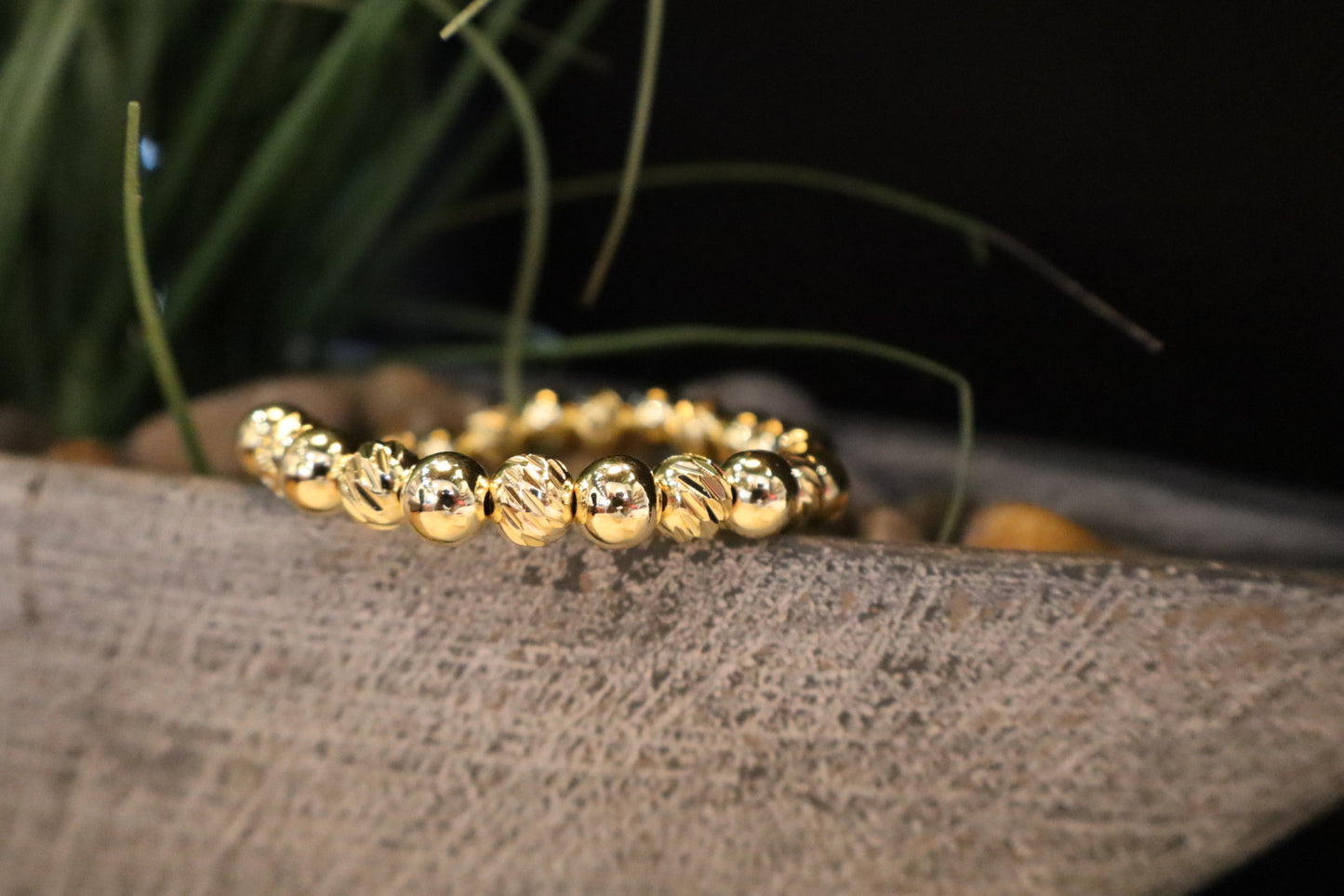 Golden beads